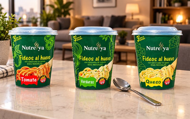 Fideos NUTRE-YA en formato individual